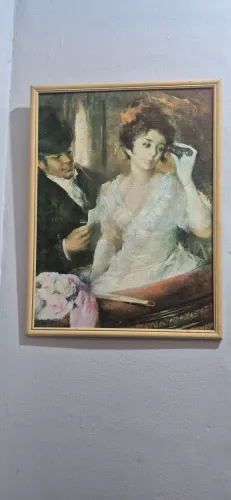 Quadro Vintage Noche en lá Opera Casal no Camarim R$200,00 Reais 