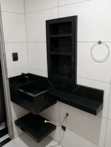 Pia/bancada de porcelanato