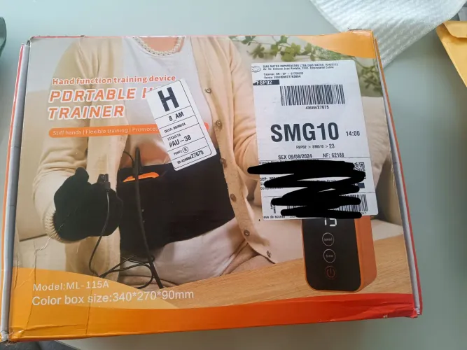 Luva robótica para reabilitação mão esquerda