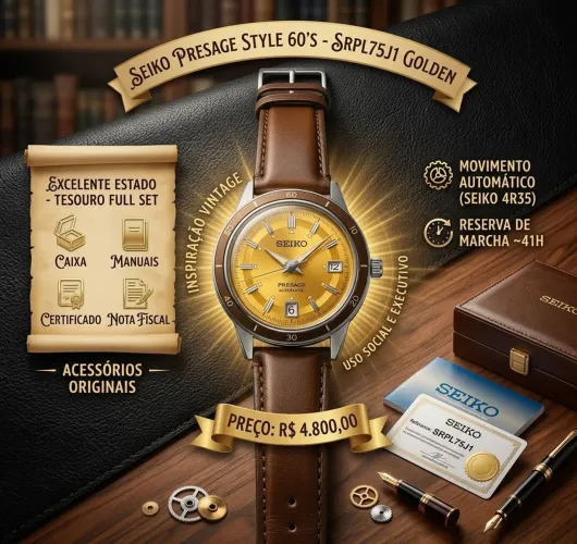 ? SEIKO PRESAGE STYLE 60'S "GOLDEN"