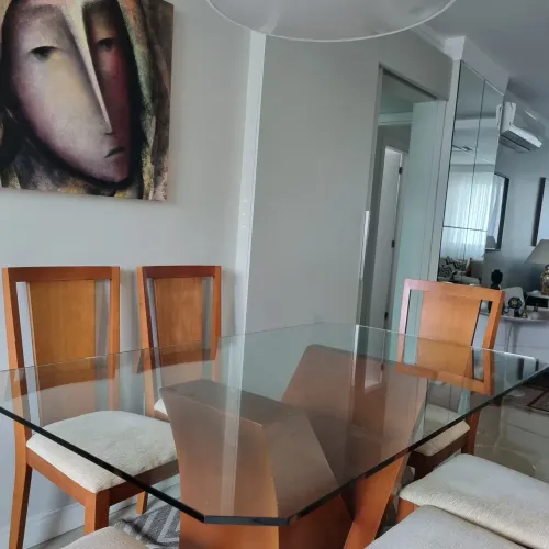 Tampo de vidro para mesa - Sala Jantar