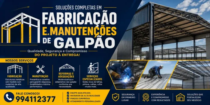 Fabricação de galpões