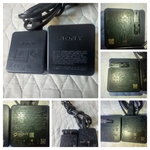 Carregadores Usb Sony Ac 5v Originais Preto