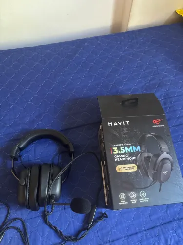 Havit Headphone Fone de Ouvido H2002d, Gamer, com Microfone, Falante 53mm