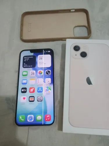 Iphone 13 128 gigas tela com uma listra