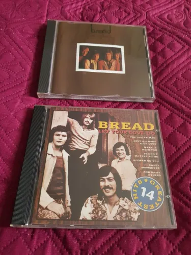2 cds - Bread ( Baby I'm -A Want You, Let your love go 14 greatest hits