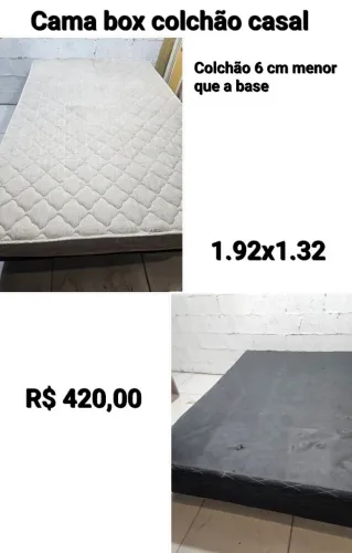 Cama box com colchão