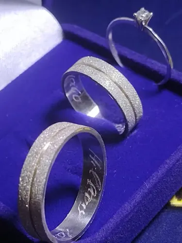 Alianças Trio Prata 950 com Anel 7 mm
