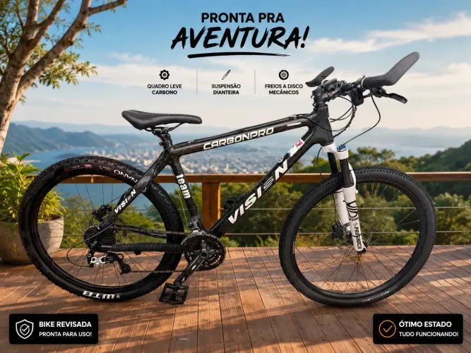 BIKE DE CARBONO COM SHIMANO DEORE XT, NÃO TEM PREÇO MELHOR.