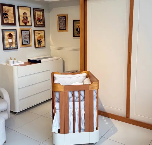 Berço evolutivo 3 em 1 - Madeira Maciça com MDF