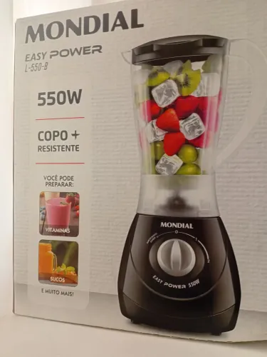 Novo Liquidificador Mondial 550 Watts Easy Power Copo Mais Resistente L550B