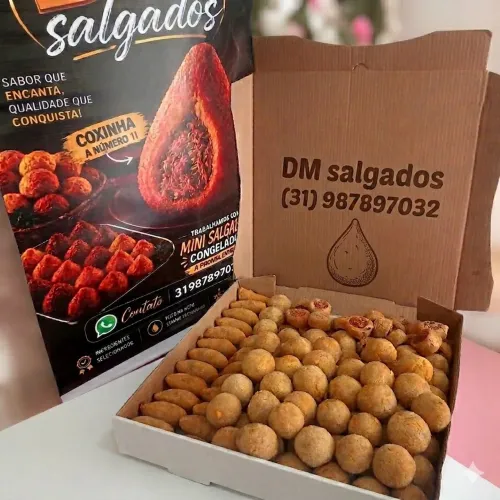 Salgados para festa fritos e congelados