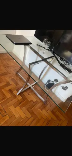 MESA DE VIDRO RETANGULAR