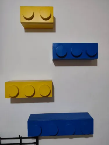 4 nichos de madeira de boa qualidade lego