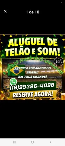 Projetor, telão e caixa de som,  locação 
