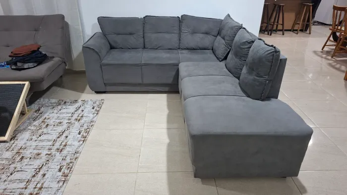 Sofa em L 6 lugares