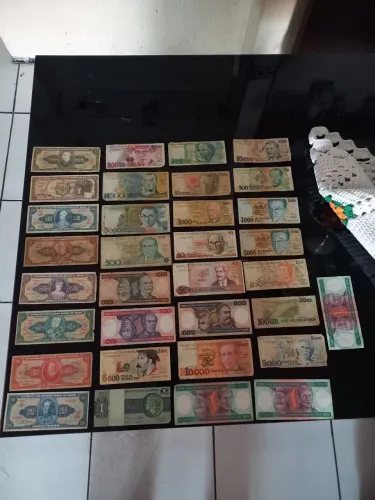Cédulas antigas nacionais (lote) originais 