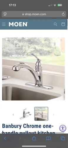 Torneira Moen com mangueira 