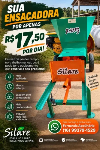 Ensacadora de silagem direto da fábrica