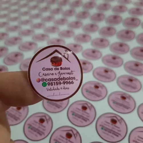 Rótulos adesivos ! 250 unidades personalizados 