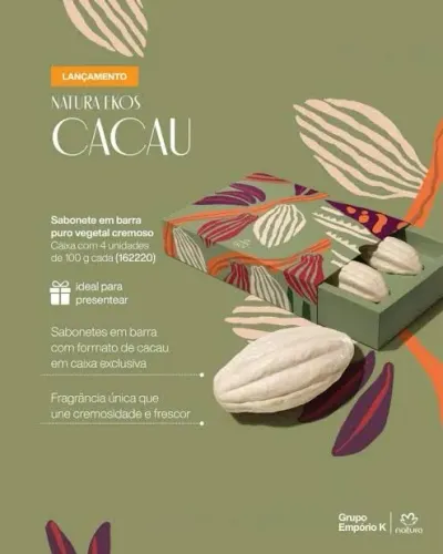 Sabonete Natura Ekos Cacau