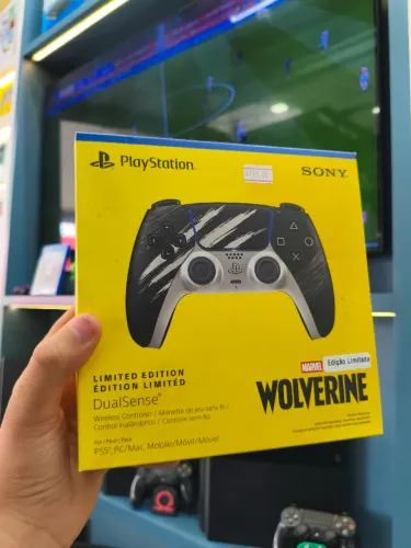 Controle Dualsense WOLVERINE PRATA 