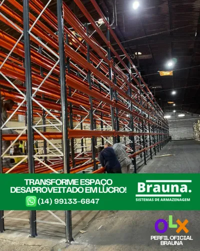 Estante Aço Pesada Novo - Para Indústria e CD