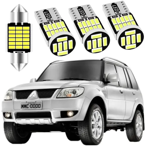 Kit 3 Lâmpadas Led Canbus Para Pajero Tr4 Luz Branca Iluminação