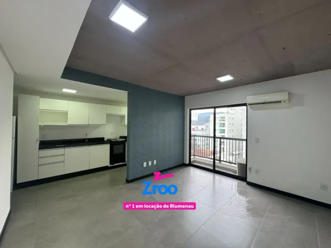 Apartamento com 1 dormitório para alugar por R$ 1.400/mês - Vila Nova - Blumenau/SC