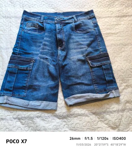 Bermuda masculina jeans