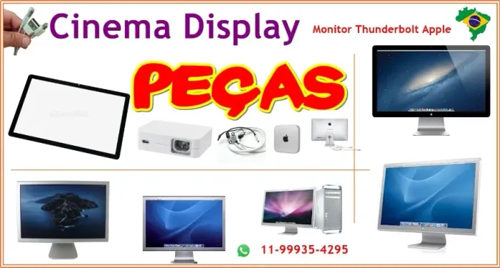 Computador Power Mac - Monitor Apple Thunderbolt Cinema Display 27 Polegadas Computador