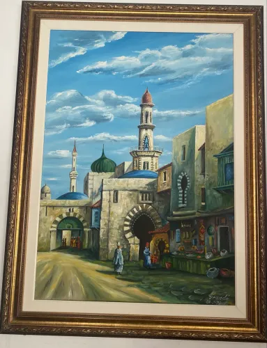 Pintura à óleo sobre tela