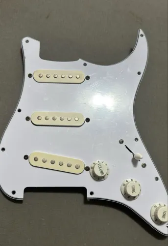 Escudo com elétrica stratocaster. sss