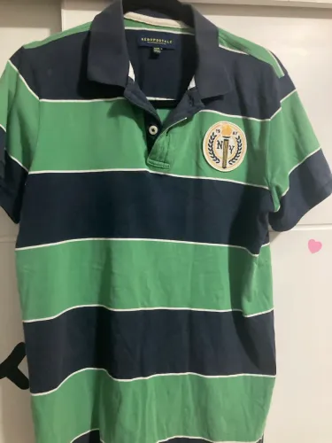 Camisa Polo Aéropostale Original - Listrada - Tamanho M - Estilo Casual