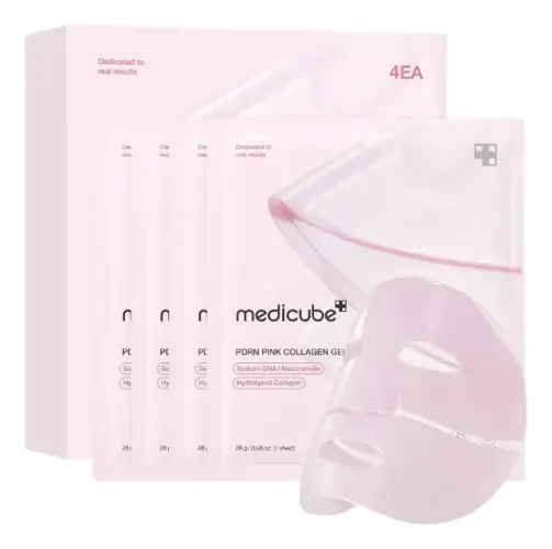 Kit 4 Máscaras Medicube PDRN Pink Collagen Gel 28g