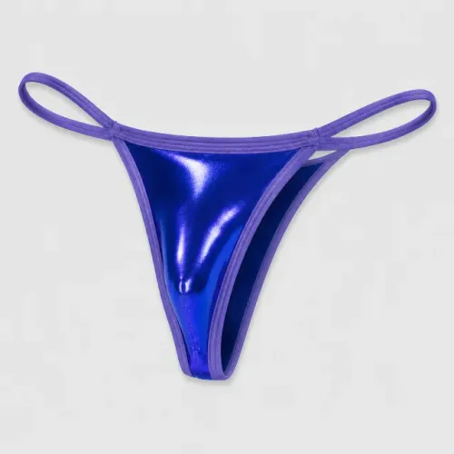 Calcinha Masculina Fio Dental Importada Azul Lilás tamanho P