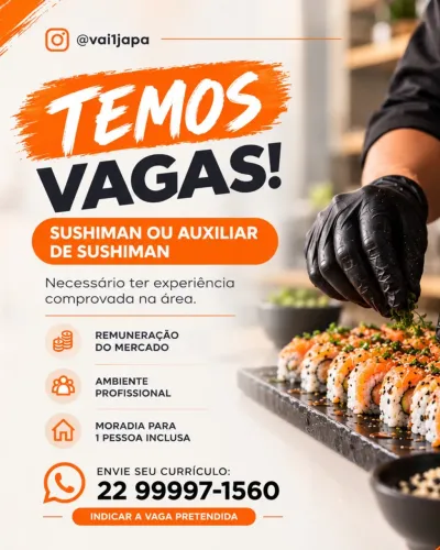 Temos vagas
