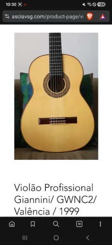 Violão profissional Giannini valença