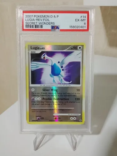 Lugia Lv.43 Reverse Foil Secret Wonders 14/132 PSA 6 - Original Graduada