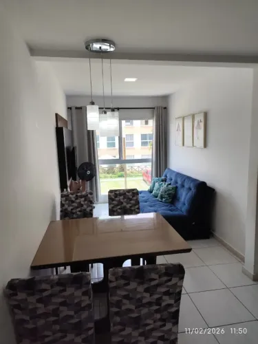 flat mobiliado com 1 quarto e lazer no Condomínio Muro Alto Clube Porto de Galin