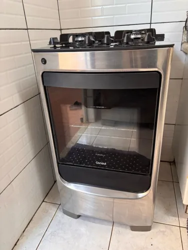 Fogão Consul 4 Bocas Com Mesa De Vidro