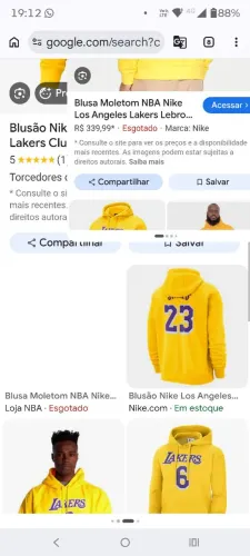 Blusão Nike lakers