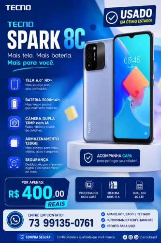 TECNO SPARK 8C - CELULAR