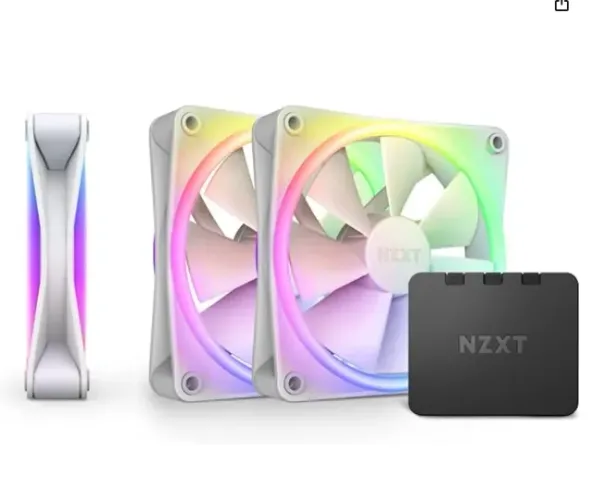Pack com 3 Fans F120RGB Duo 120mm Dual-sided RGB, Branco