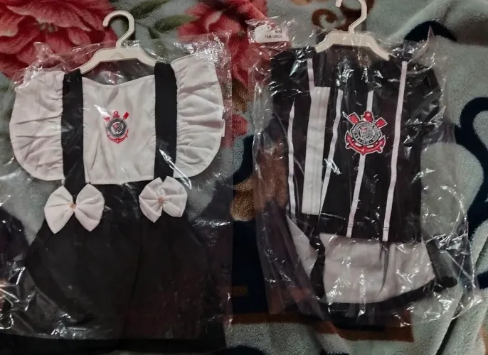 2 peças tamanho único do Corinthians bebê 