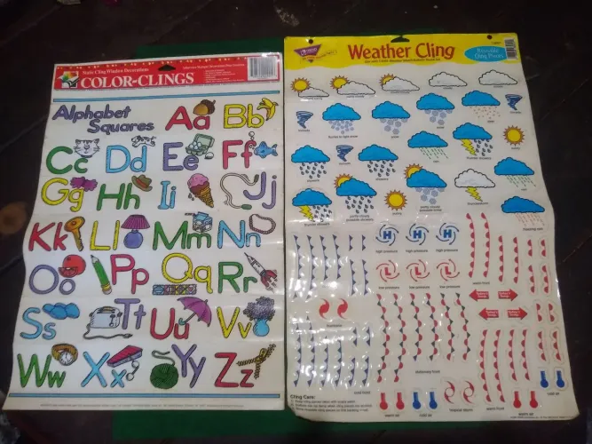 Cartela de adesivos para escola primária