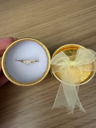 Anel em ouro 18k, aro 17 (novo, nunca usado) 