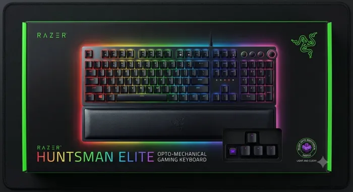 Teclado Gamer Razer Huntsman Elite - Switches Opto-Mecânicos, RGB Chroma