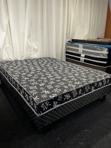 Cama Box Black Casal - Entrega Rápido