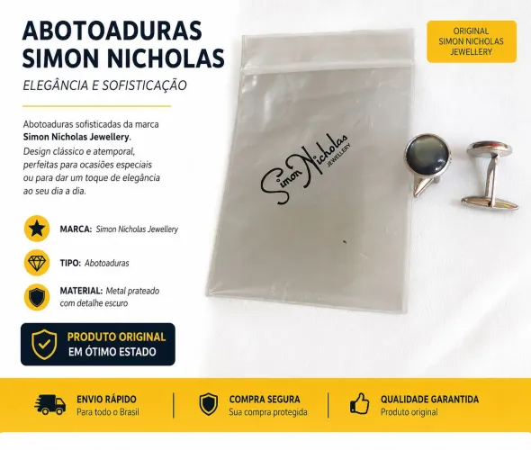 Abotoaduras SIMON NICHOLAS